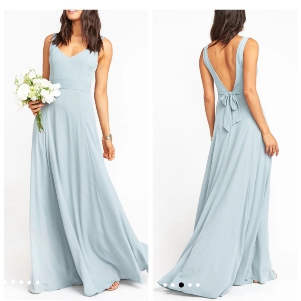 Show Me Your MuMu Powder Blue Maxi Dress